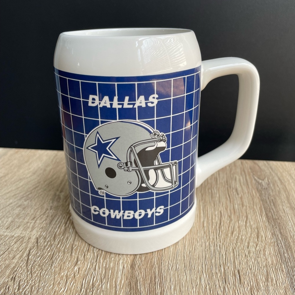 Vintage Dallas Cowboys Ceramic Mug Beer Stein Licensed by NFL